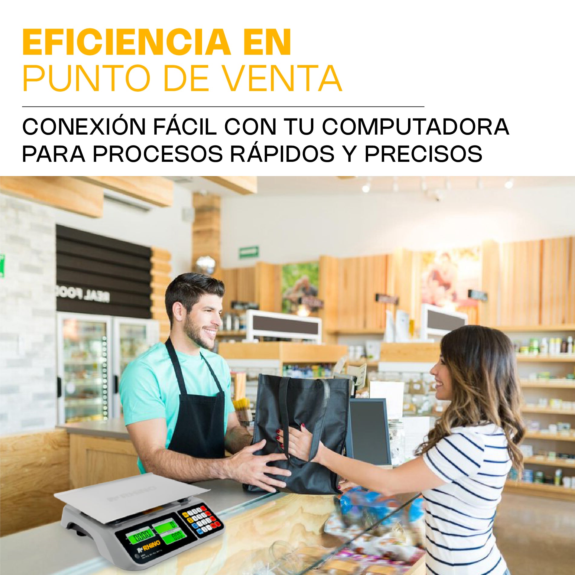 Bascula con USB de 60kg BAR-10