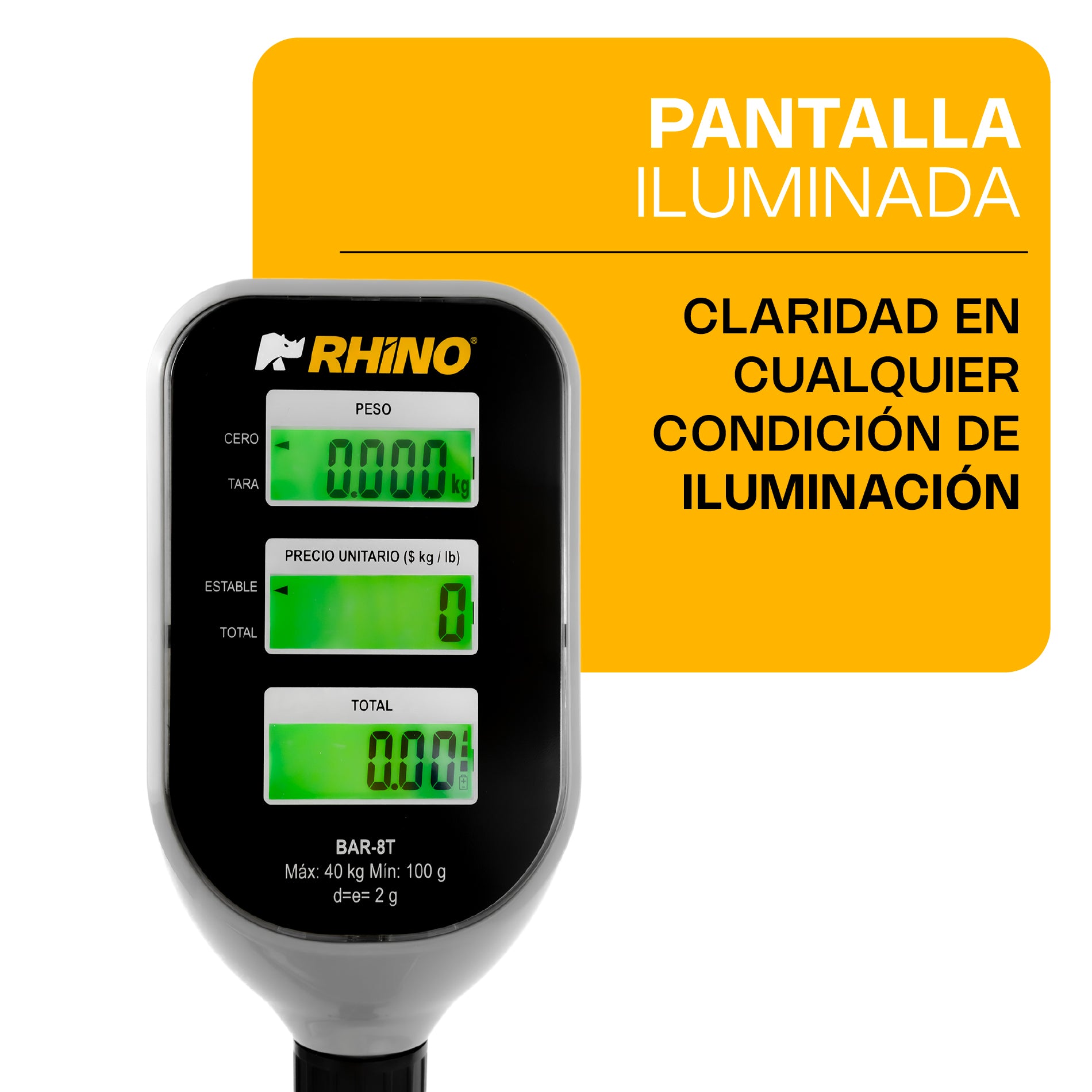 Bascula con torreta 40kg BAR-8T