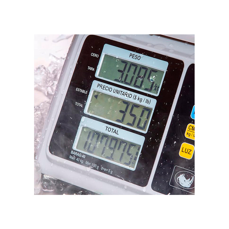 Bascula a prueba de agua 40kg BARAG-40