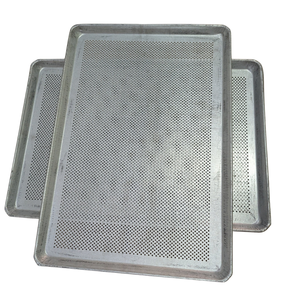 Charolas perforadas Zintroalum paquete de 4